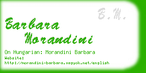 barbara morandini business card